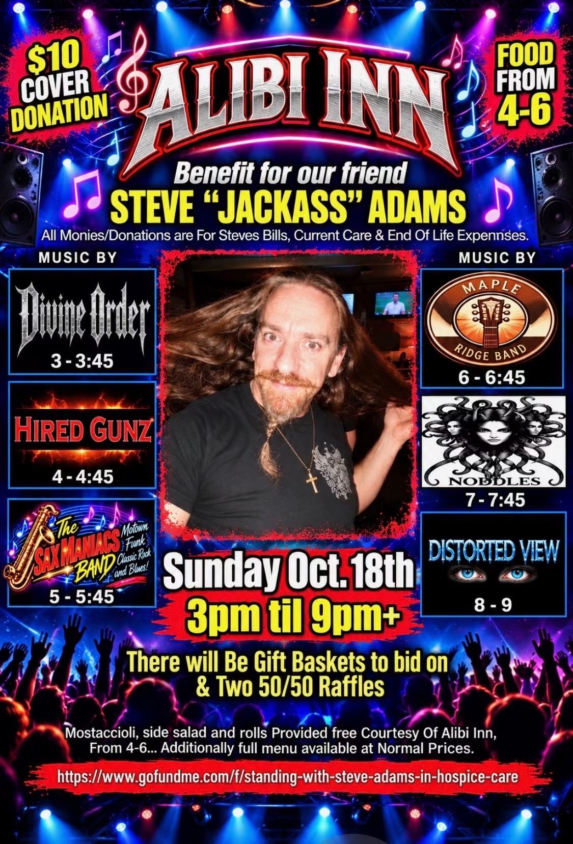 Benefit for Steve “Jackass” Adams 