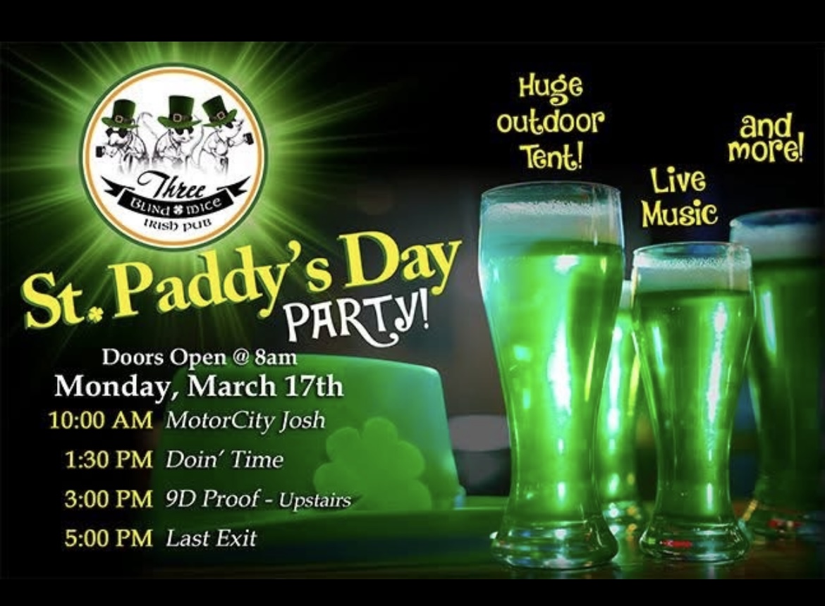 St. Patrick’s Day Party in the Tent
