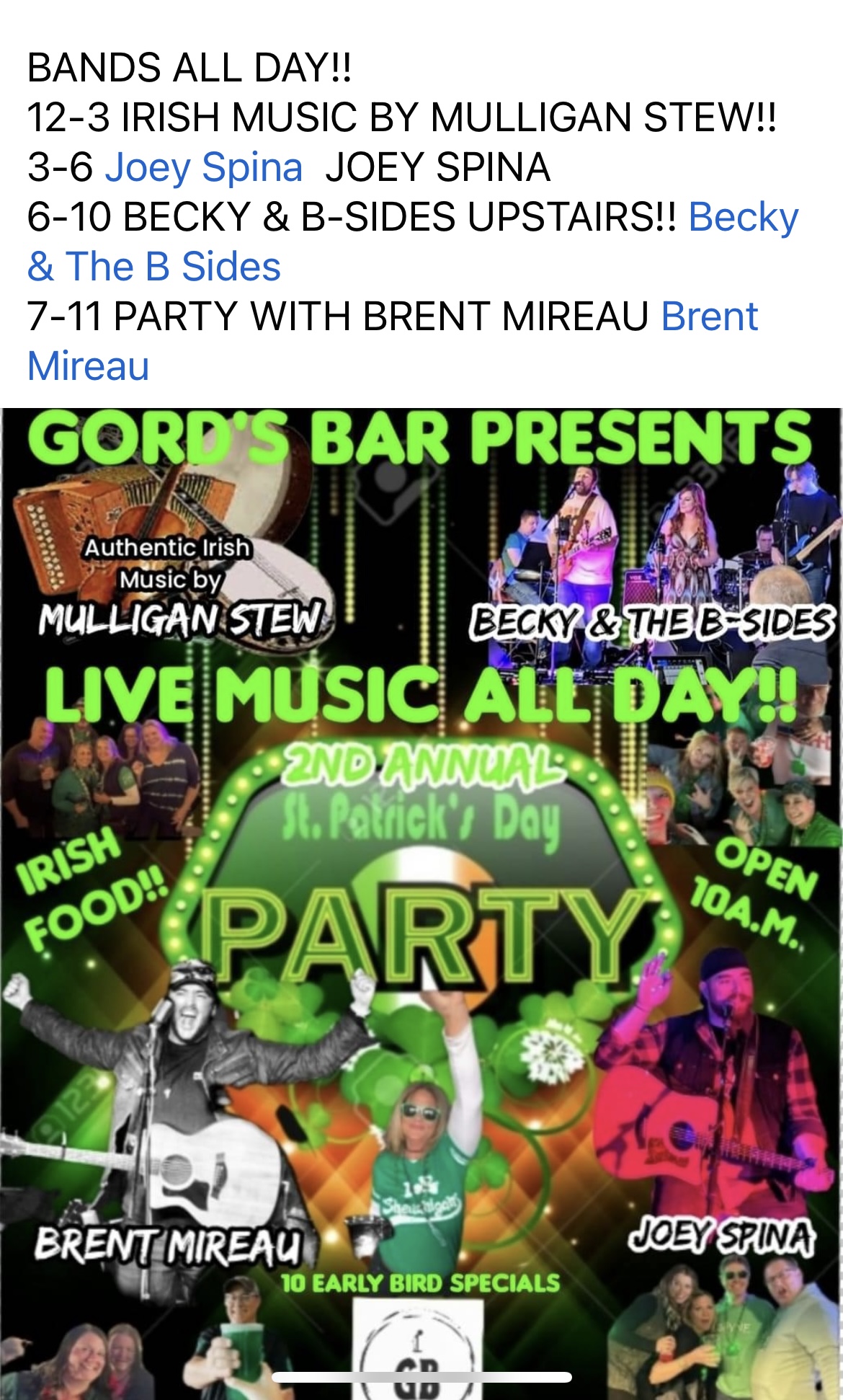 St. Patrick’s Day Party